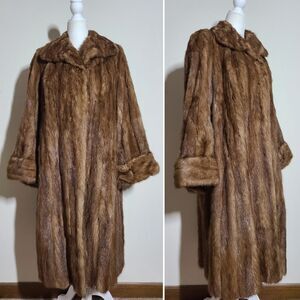 Vintage Genuine Mink Long Fur Coat